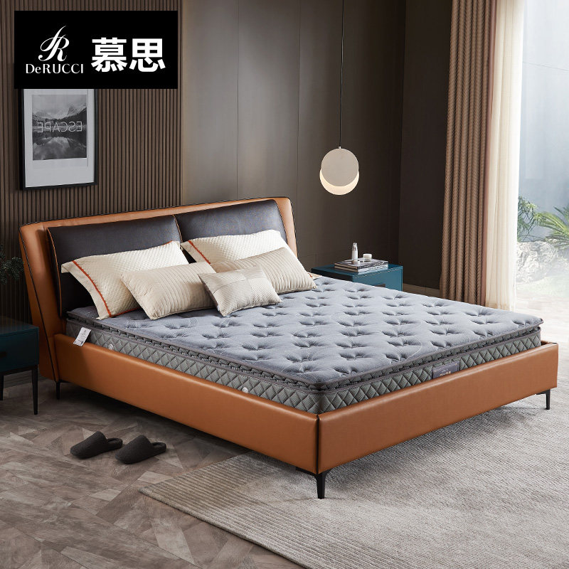 慕思旗舰店静芯床垫席梦思十大名牌乳胶床垫7区弹簧床垫护脊家用
