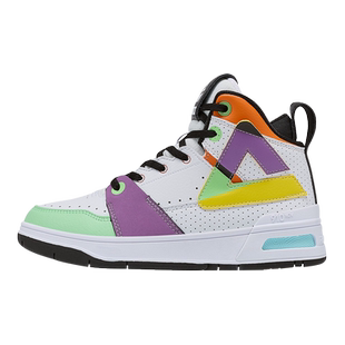 匹克态极910板鞋女鞋高帮大三角运动鞋厚底秋季复古潮流休闲鞋女