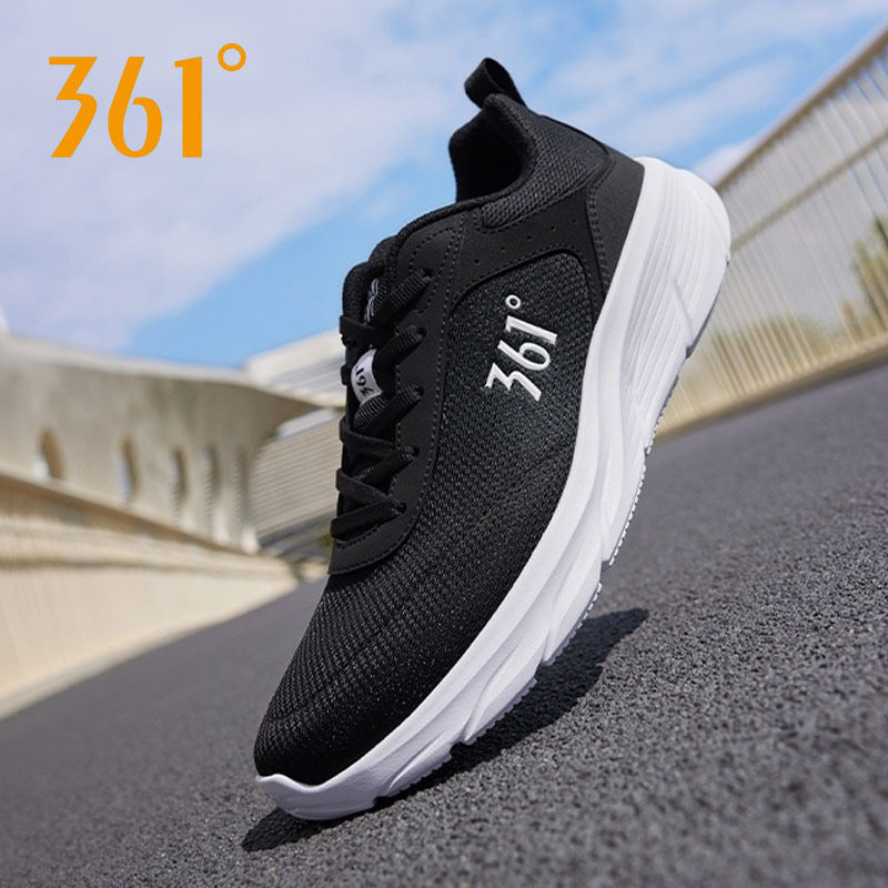 361男鞋慢跑鞋轻便透气网面运动鞋男士经典简约款减震跑步鞋男款
