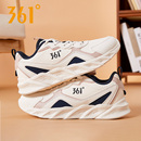 运动鞋 皮面跑步鞋 女2025秋冬季 官方旗舰店正品 初中生 新款 361女鞋