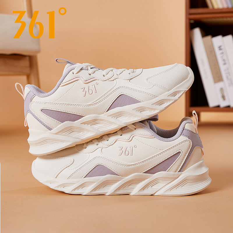 361女鞋皮面运动鞋轻便减震跑鞋