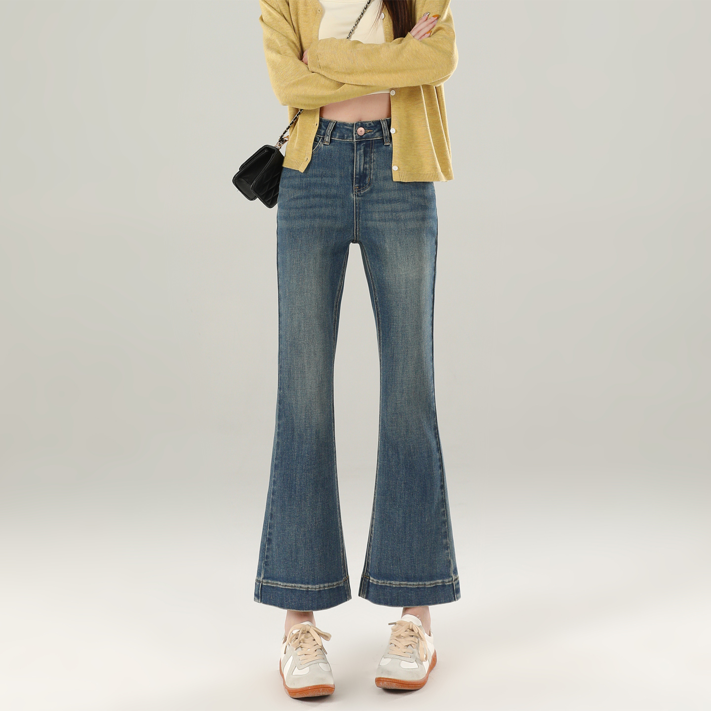 微喇牛仔裤女2025新款秋季