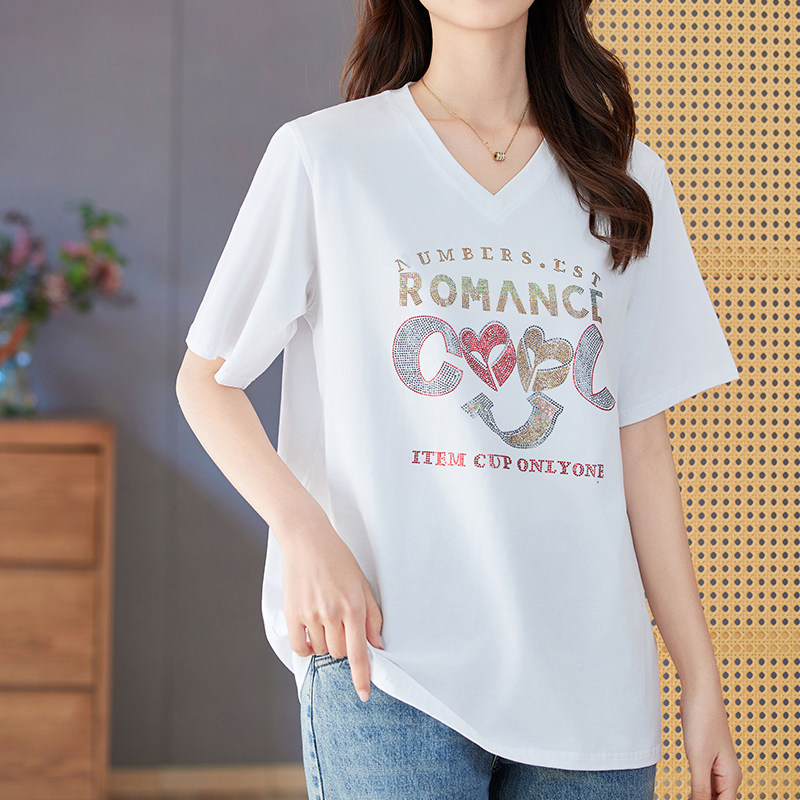 妮丝轩纺短袖女t恤2026夏季新款大码女装宽松上衣半袖遮肚子体恤