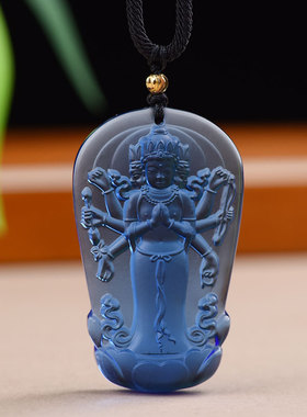 摩利吊坠开广摩利支天项链琉璃本命佛佛像挂件摩力支天菩萨吊坠
