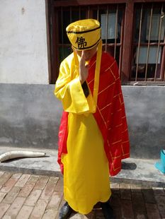 白蛇传法海服装钵盂陶瓷禅杖佛珠佛家僧人饭碗演出服服装道具