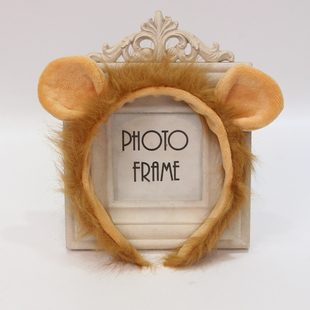 卡通小狮子耳朵发箍可爱超萌儿童头饰节日表演cos头箍发卡发夹