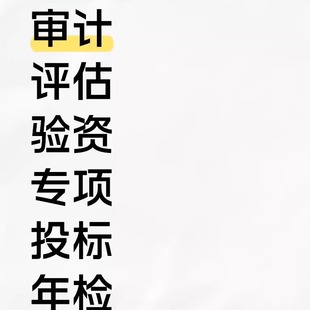 招投标年度财务审计验资资产评估房产评估清算专项离任注销咨报告