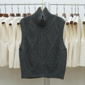 显瘦百搭休闲风 马甲叠穿设计感针织背心坎肩秋冬新款 301 350