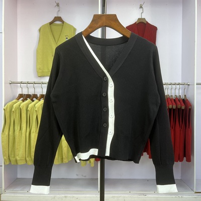 长袖针织开衫女2025新款春夏