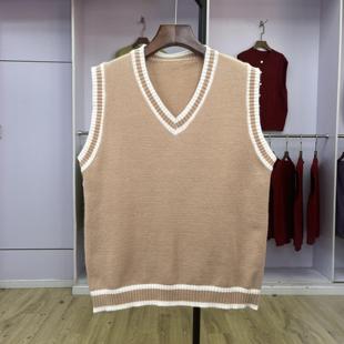 纯色复古法式 511 新款 马夹小个子2024秋季 v领休闲上衣外搭女 无袖