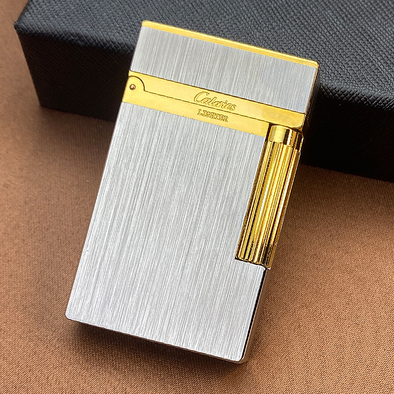 calories卡路朗声煤油打火机男复古正品新型钢音定制黄铜侧滑砂轮