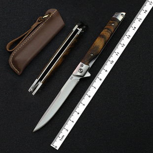 高端大马士钢头M390神笔小刀户外折叠随身便携刀野外高硬度锋利刀