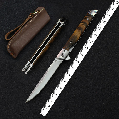 高端大马士钢头M390神笔小刀户外折叠随身便携刀野外高硬度锋利刀