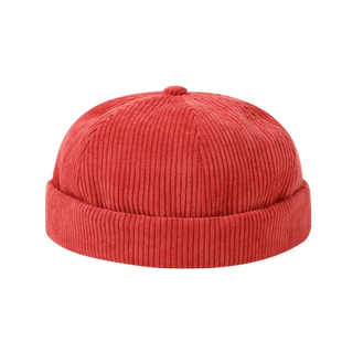 瓜皮帽男秋冬灯芯绒雅痞帽美式冷帽老式复古冬款日系帽子女地主帽