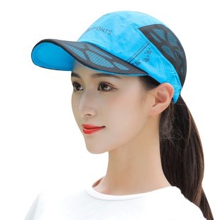 鸭舌帽女棒球帽女士帽子户外防晒太阳帽夏季遮阳速干透气运动网帽