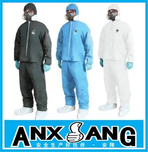 一次性无纺布工作服防养殖场防护服防尘防灰60g防静电大褂分体疫