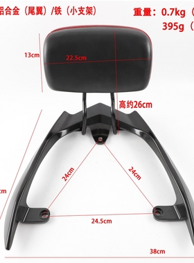 适用雅迪锐虎立马炫速极锐YMC205新日黑豹绿源酷悦K-MMC靠背扶手