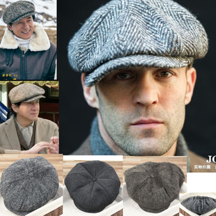 大头围男士帽鸭舌帽宽帽檐街头时尚贝雷帽杰森同款硬汉风休闲潮流