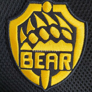 军迷士气章刺绣魔术贴衣服配饰背包贴章俄克格勃熊掌BEAR微章定做