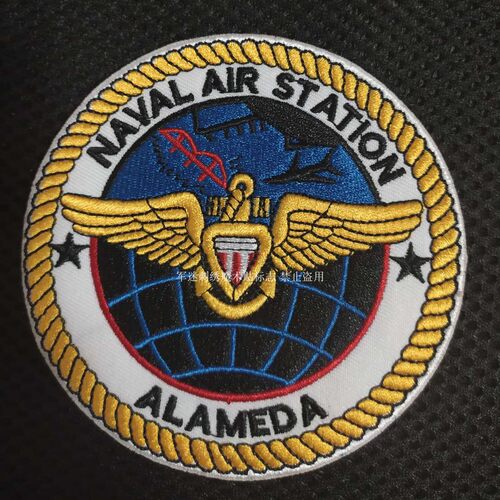 战术刺绣魔术贴微章美国海军ALAMEDA海军航空站圆章