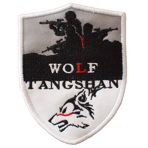 刺绣贴章 雪狼小队臂章 定制定做战队魔术贴微章 logo设计贴章