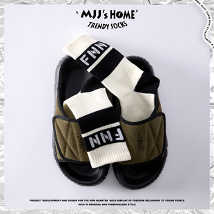 嘻哈中筒袜男士 美式 个性 长袜纯棉秋冬季 运动袜 街头潮牌袜子男女款