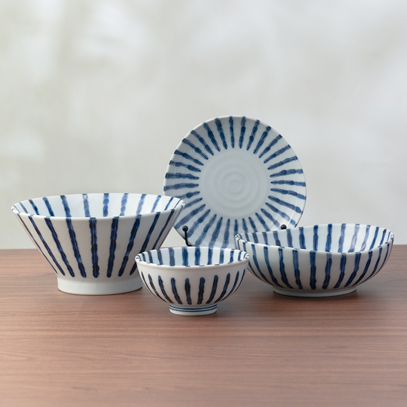 美浓烧日式进口釉下彩餐具套装