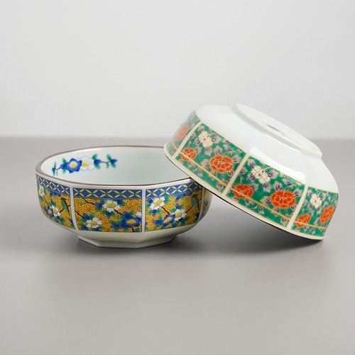 MinoYaki吾山窑宫廷风八角饭碗