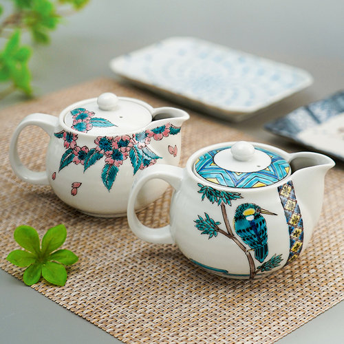 九谷烧日式陶瓷手绘茶壶