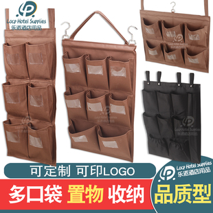 酒店客房五色抹布袋工作车挂袋清洁车布草车工具区分毛巾收纳分类