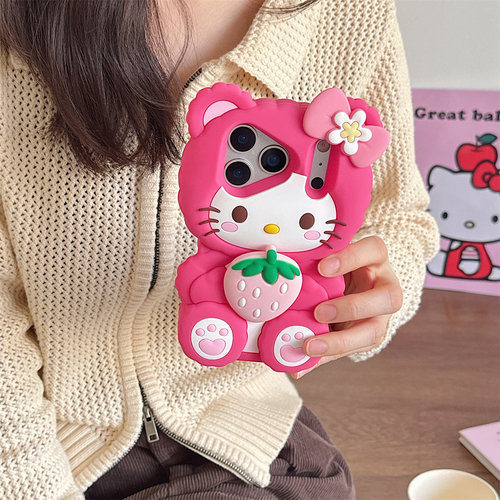 HelloKitty硅胶iPhone17手机壳女