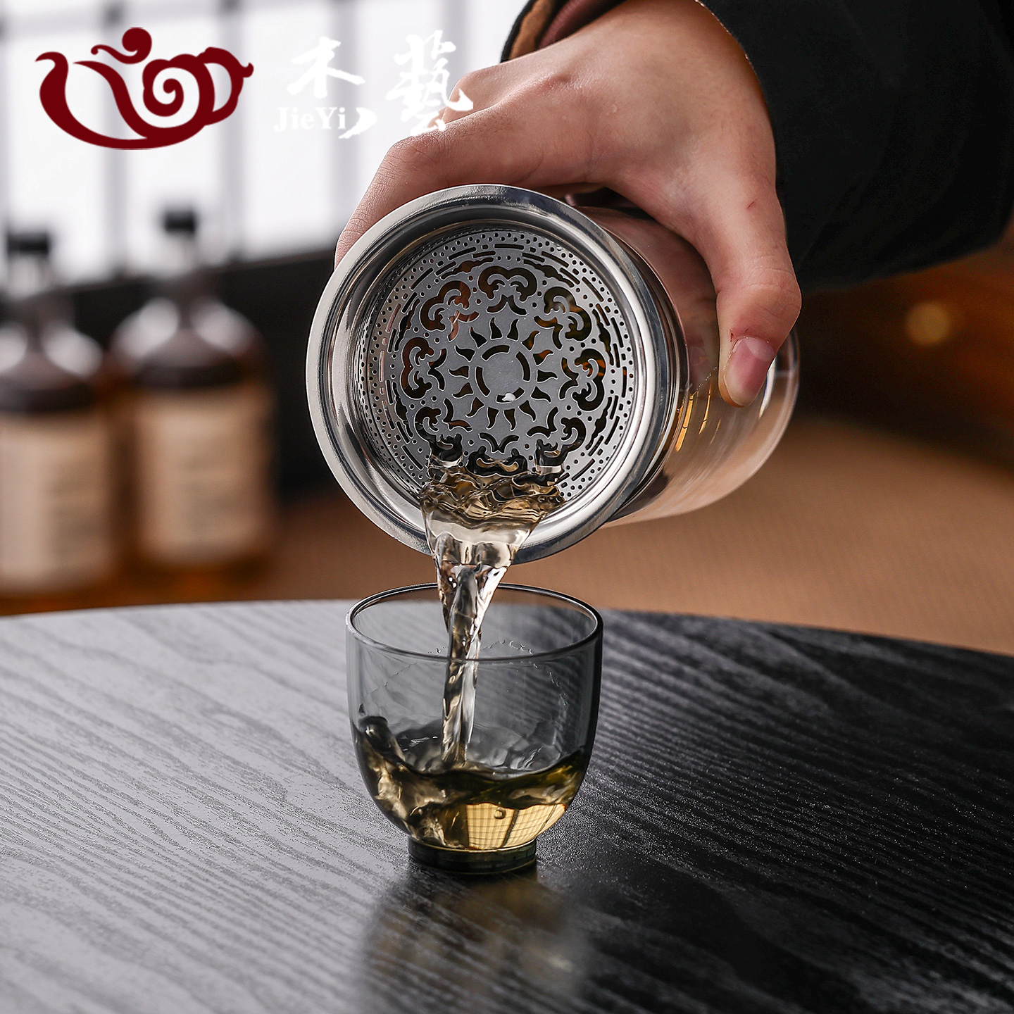 双层加厚高硼硅玻璃茶壶