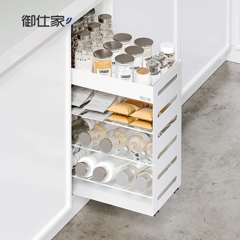 御仕家橱柜下水槽抽拉斜口置物架