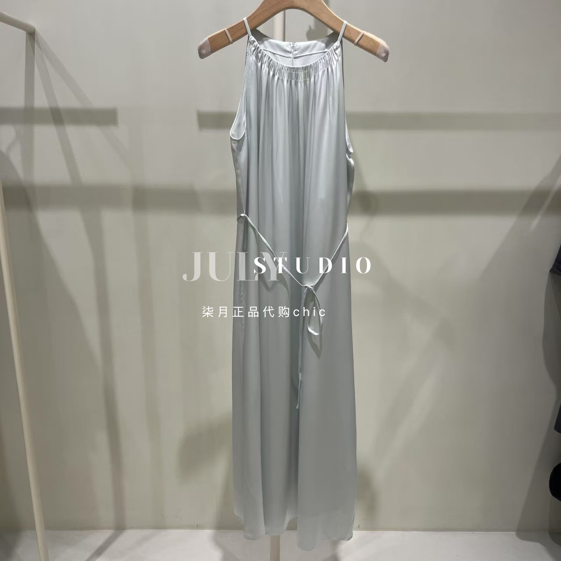 10I1WA04E146-699现货TKY SHOP【柒月专柜正品】25夏挂脖连衣裙