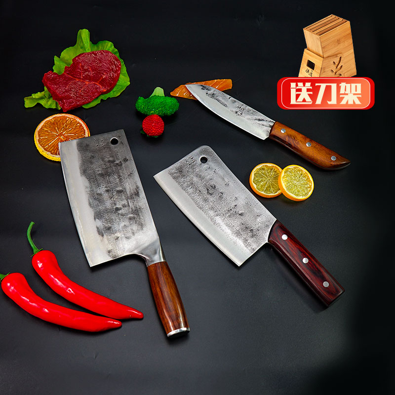 鐵匠世家菜刀家用套裝手工鍛打