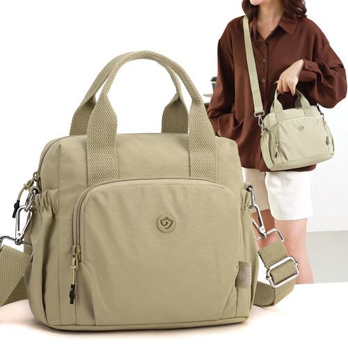 手拎小包女牛津布百搭斜挎包轻便大容量通勤背包帆布简约单肩女包