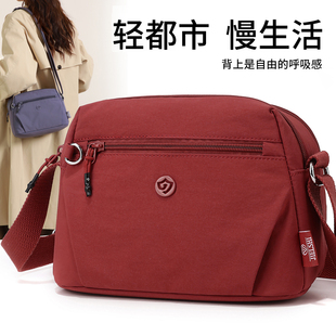 牛津帆布新款百搭女士通勤包小包包高质感休闲斜挎包外出单肩旅行