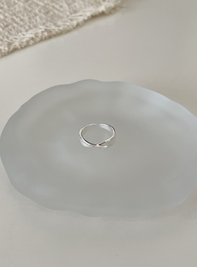 莫比乌斯环戒指中古vintage开口独特高级冷淡风素戒百搭