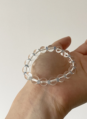 纯元·Ojala白水晶蓝东陵手链新中式天然手串高级简约大气礼物女