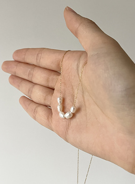 复古巴洛克珍珠项链气质轻奢小众单戴叠戴设计感极简韩系