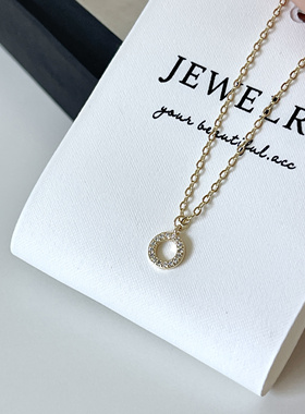 Ojala原创设计师款简约圆圈项链小众轻奢高级感