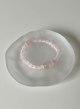 花间｜Ojala原创新中式国风粉水晶手串温柔手链女生礼物