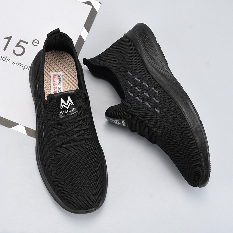 春秋款休闲防滑老北京布鞋男士鞋软底透气中老年耐磨时尚爸爸单鞋