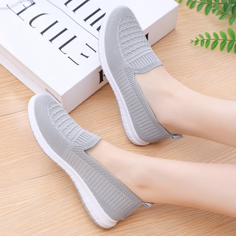 老北京布鞋浅口女士网面透气单鞋中老年人软底舒适一脚蹬妈妈单鞋,女鞋,浅口单鞋,淘宝优惠券,粉丝福利购,淘宝优惠卷