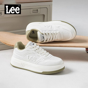 Lee官方男鞋2026新款春季休闲透气板鞋厚底增高小白鞋舒适运动鞋