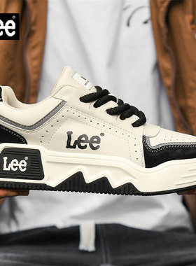 Lee男鞋2026新款春季加绒鞋子男潮牌高级感厚底休闲鞋运动板鞋女