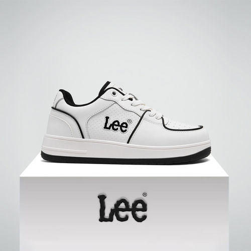Lee官方正品增高厚底小白板鞋男
