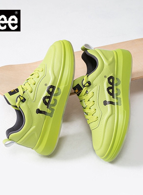 Lee男鞋2026新款春季休闲板鞋女款厚底增高鞋子男情侣款小白鞋女