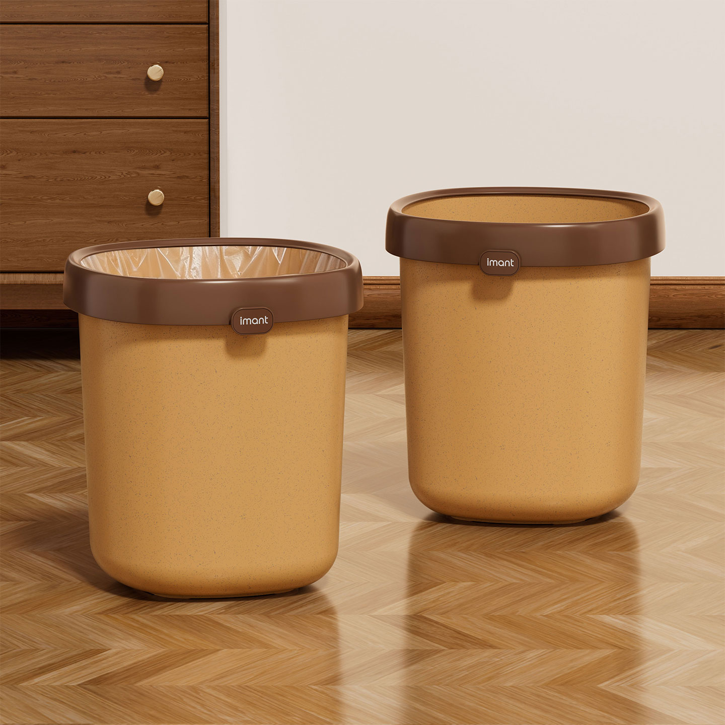 垃圾桶家用2025新款高颜值卧室大号大容量办公室客厅厨房轻奢纸篓