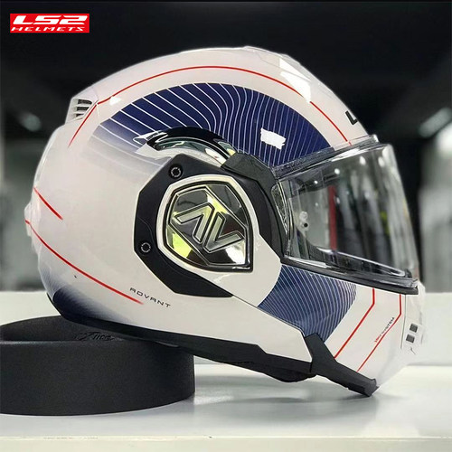 ls2后空翻揭面盔四季摩托车头盔